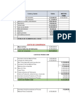 Contabilidad de Costos y Flujo de Efectivo