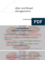 Bladder and Bowel Managements