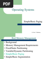 Operating Systems: Simple/Basic Paging