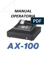 Manual Ax-100 Negra