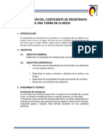 Determinación Del Coeficiente de Resistencia de Un Fluido