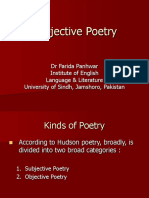 Subjective Poetry