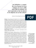 O Processo de Reconstrução Da Territorialidade Guarani