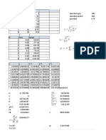 Δp en funcion a la profundidad: ∑X ∑Y ∑X^2 ∑Y ^2 ∑XY