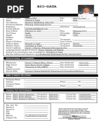 Pagal BIO DATA FORM