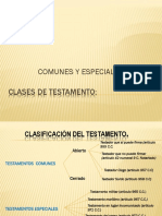 Testamentos Comunes y Especiales 