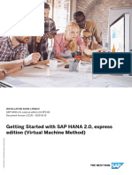 Getting Started HANAexpress VM PDF