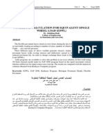 Numerical Calculation For Equivalent Single Wheel Load (Eswl)