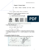 Chapter 4 Fourier Optics: D D y X J F y X F F