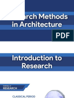 Research Methods in Architecture