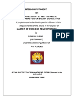 Internship Project ON Fundamental and Technical Analysis On Equity Derivatives