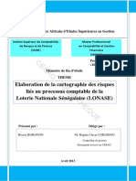 Mémoire de Fin D Étude THEME. Elaboration de La Cartographie Des Risques Liés Au Processus Comptable de La Loterie Nationale Sénégalaise (LONASE) PDF