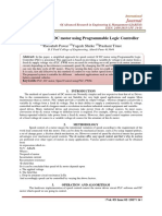 Journal: Speed Control of DC Motor Using Programmable Logic Controller