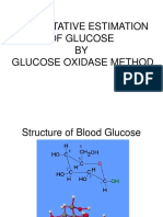 Quantitative Estimation of Glucose BY Glucose Oxidase Method