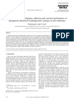 Electrode Position Mechanism, Adhesion and Corrosion Performance of