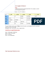 Unit Conversion Tables For Lengths & Distances: A Note On The Metric System