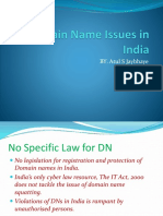 Domain Name Issues in India