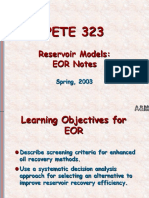 PETE 323: Reservoir Models: EOR Notes