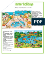 Picture Description Summer Holidays PDF