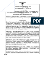 Resolución 736 de 2019. Planilla O. Ley 1943 de 2018