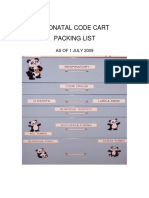 Neonatal Code Cart Packing List 7-1-09