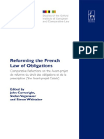 John Cartwright, Stefan Vogenauer, Simon Whittaker - Reforming the French Law of Obligations_ Comparative Reflections on the Avant-Projet De Reforme Du Droit Des Obligations Et De La Prescription, ('the Avant-projet ... Institu.pdf