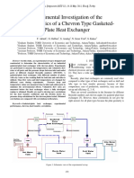 Experimental Investigation of The Characteristics of A Chevron Type Gasketed-Plate Heat Exchanger