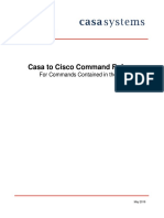 Casa To Cisco Command Reference: For Commands Contained in The C100G Lab