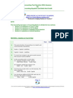 Accounting Equation MCQ