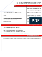 RF Single Site Verification Methodology: Test Tools Description