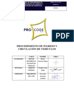 Procedimiento de Ingreso y Circulación Vehículos