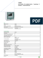 Product Data Sheet: Mini Kaedra - For Modular Device - 1 Openings - 6 Modules - 2 Terminal Blocks