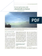 Cet Azur Qu On Nous Vole Les Chem Trails en Suisse Par Gabriel Stetter 2005