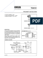 Proximity Detectors: Description PIN CONNECTION (Top View)