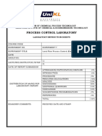 Lab Manual Exp 6 - Liquid Level Flow Process Control (Electronic)