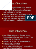 Case of Back Pain