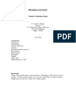 Pharmacognosy: Tannin Containing Drugs