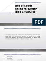 Types of Loads Considered For Design of Bridge Structures