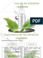 Importancia de Los Extractos Vegetales