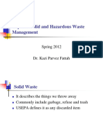 Topic 8 - Solid and Hazardous Waste Management