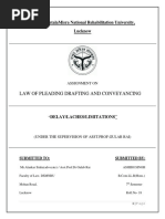 Law of Pleading Drafting and Conveyancing: Dr. Shakuntalamisra National Rehabilitation University, Lucknow