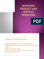 CHAPTER 10 Managing Product and Services Operation