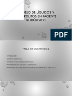 Manejo de Líquidos y Electrolitos en Paciente Quirúrgico Correcto!!