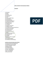 Sample Outline of An Ecological Profile