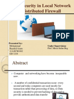 Data Security in Local Network Using Distributed Firewall