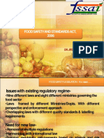 Food Safety and Standards Act, 2006: Dr. Jitendra P.Dongare