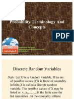 Probability Terminology and Concepts