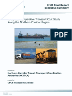 Analytical Comparative Transport Cost Study On The Northern Corridor PDF