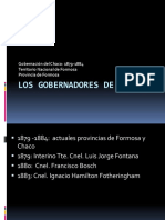 Los Gobernadores de Formosa