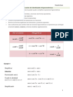 Simplicacion de Identidades Trigonometricas